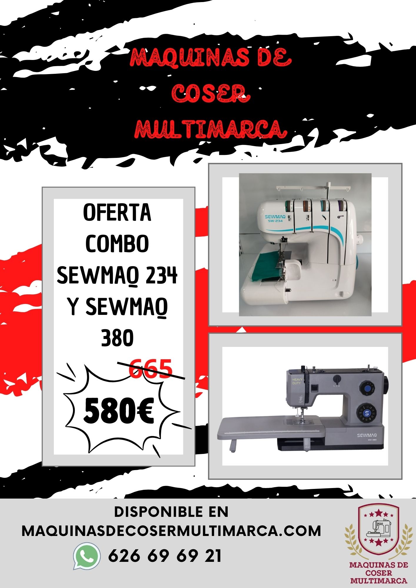 COMBO SEWMAQ 234 Y SEWMAQ HEAVY DUTY