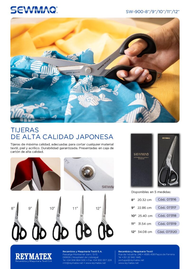 SW-900 TIJERAS SEWMAQ DE ALTA CALIDAD JAPONESA - Imagen 3