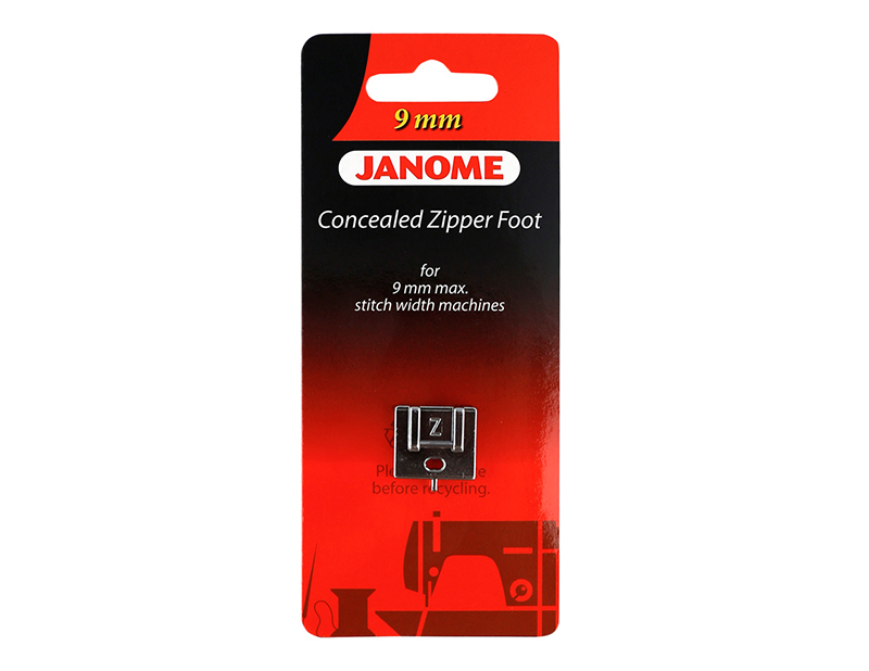 Prensatelas cremallera invisible 9MM